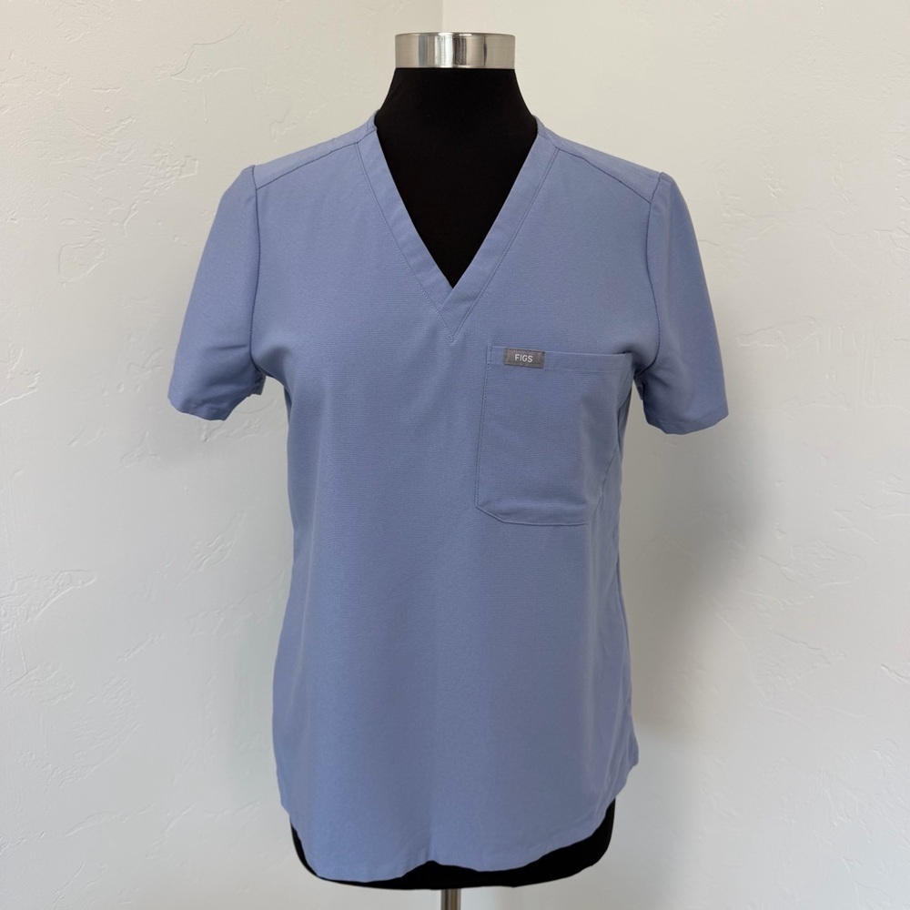 Figs Catarina One-pocket Scrub top VAPOR BLUE SPACE LIMITED EDITION Size S - Picture 3 of 11